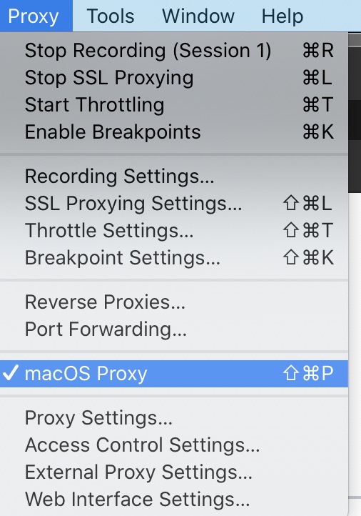 macOS Proxy